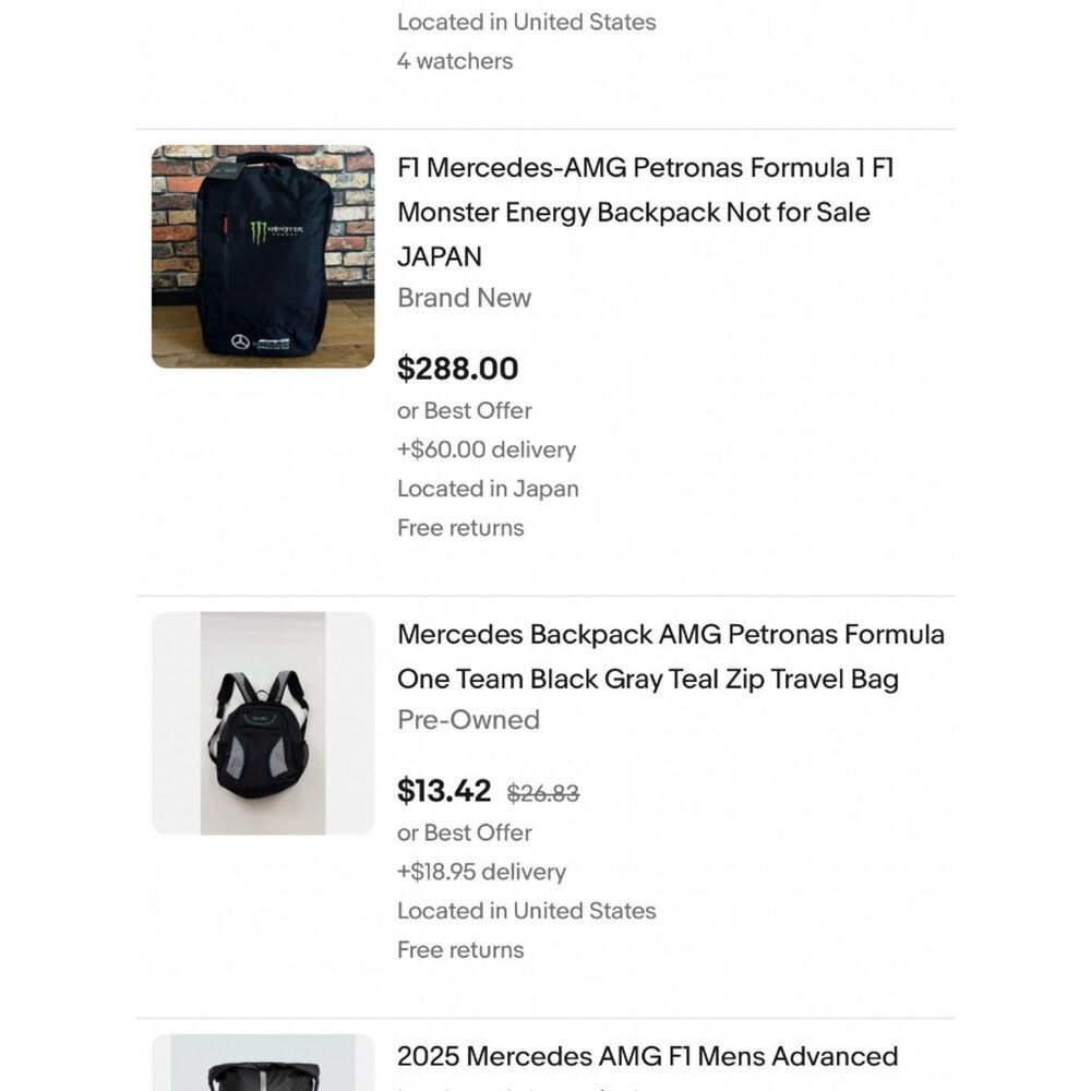MERCEDES AMG®  |  PETRONAS F1® TEAM  |  BACKPACK  |  NEW  | - Picture 14 of 15
